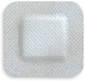 McKesson Case of 120 Island Dressings. Adhesive Dressings 4" x 4" for Wound Protection. Non-Sterile NonWoven Gauze Dressings with Non-Adherent Island